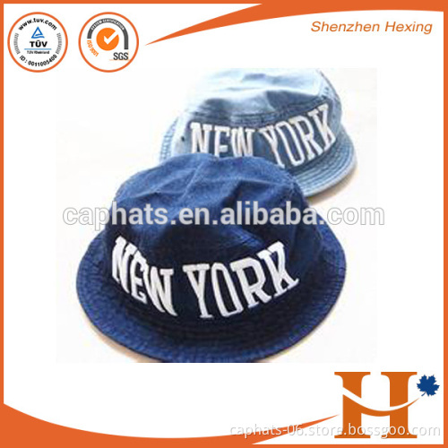 china embroidered blue cowboy hat with SGS and high quality